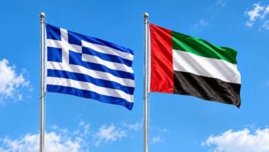 على هامش زيارة ولي عهد أبوظبي.. الإمارات تعلن نيتها ضخ استثمارات إضافية بقيمة 15 مليار يورو في اليونان 4 على هامش زيارة ولي عهد أبوظبي.. الإمارات تعلن نيتها ضخ استثمارات إضافية بقيمة 15 مليار يورو في اليونان