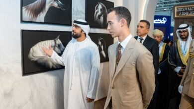 ولي عهد المملكة المغربية يفتتح معرض جائزة سمو الشيخ منصور بن زايد آل نهيان لتصوير الخيل العربي 2 ولي عهد المملكة المغربية يفتتح معرض جائزة سمو الشيخ منصور بن زايد آل نهيان لتصوير الخيل العربي