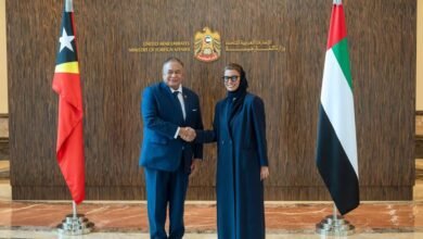 نورة الكعبي تلتقي وزير الخارجية والتعاون في تيمور الشرقية الديمقراطية