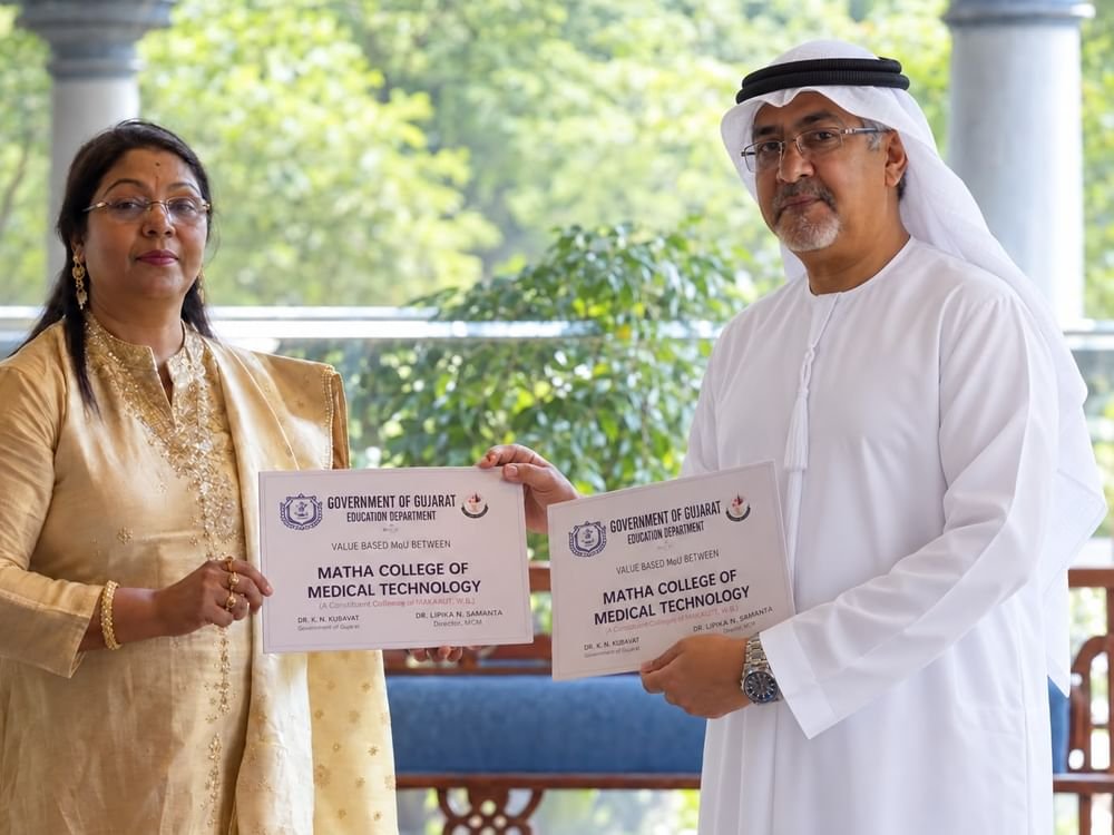 نادي الفجيرة العلمي يوقع مذكرة تعاون مع كلية ماثا الهندية 1 نادي الفجيرة العلمي يوقع مذكرة تعاون مع كلية ماثا الهندية