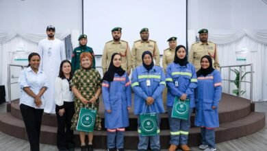 شرطة دبي تُعزز الوعي الأمني في "الإمارات العالمية للألمنيوم" 2 شرطة دبي تُعزز الوعي الأمني في "الإمارات العالمية للألمنيوم"